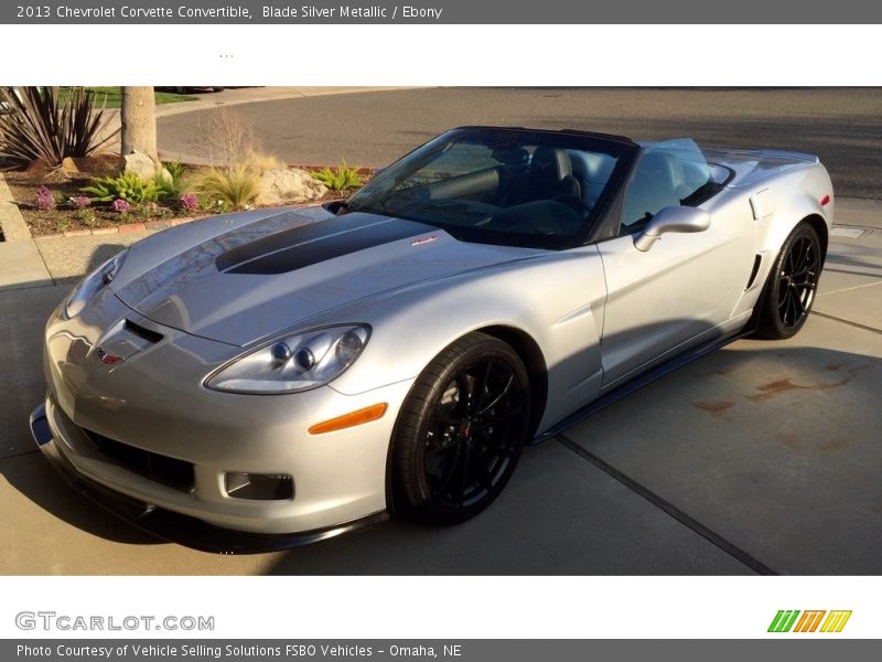 Blade Silver Metallic / Ebony 2013 Chevrolet Corvette Convertible