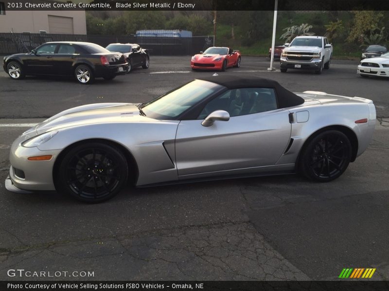 Blade Silver Metallic / Ebony 2013 Chevrolet Corvette Convertible