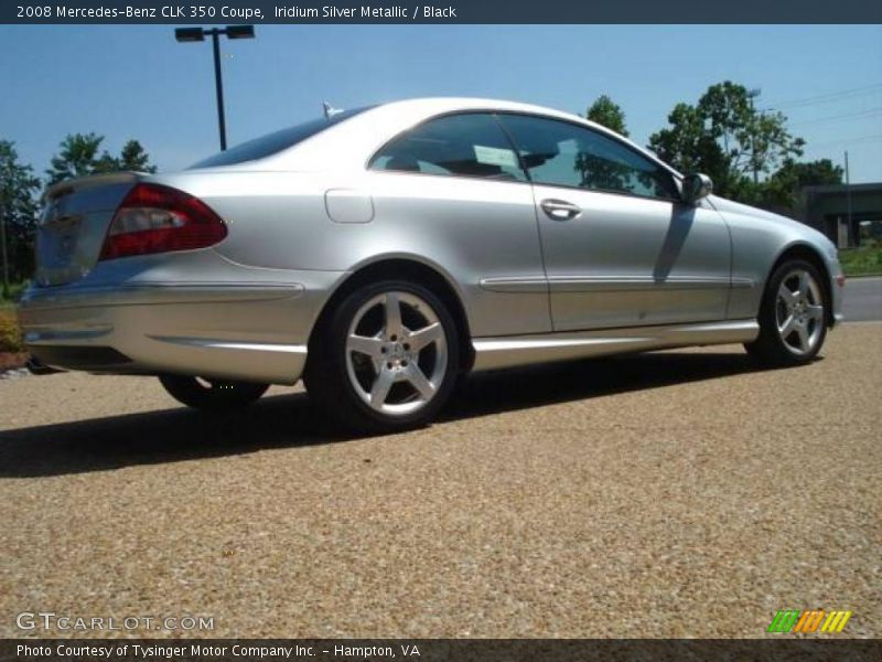 Iridium Silver Metallic / Black 2008 Mercedes-Benz CLK 350 Coupe