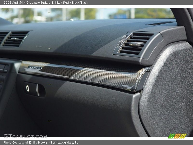 Brilliant Red / Black/Black 2008 Audi S4 4.2 quattro Sedan