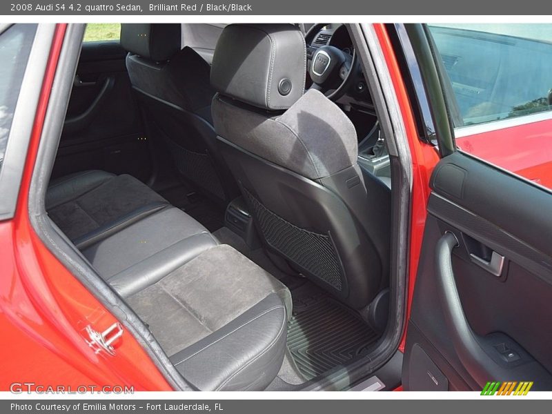 Brilliant Red / Black/Black 2008 Audi S4 4.2 quattro Sedan