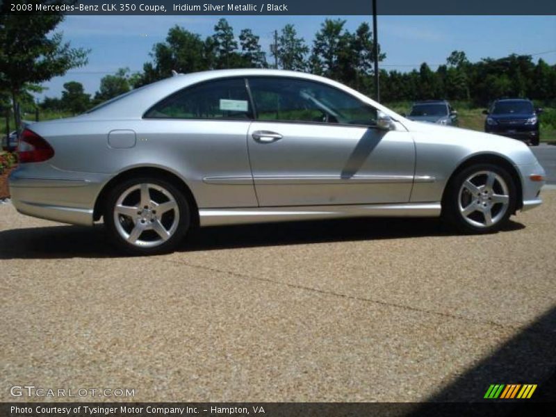 Iridium Silver Metallic / Black 2008 Mercedes-Benz CLK 350 Coupe