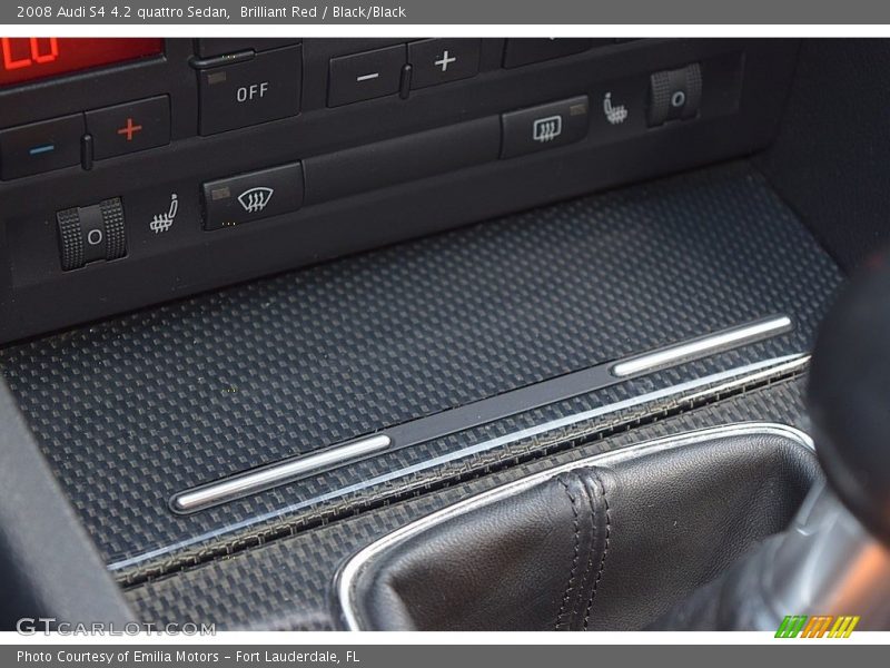 Brilliant Red / Black/Black 2008 Audi S4 4.2 quattro Sedan