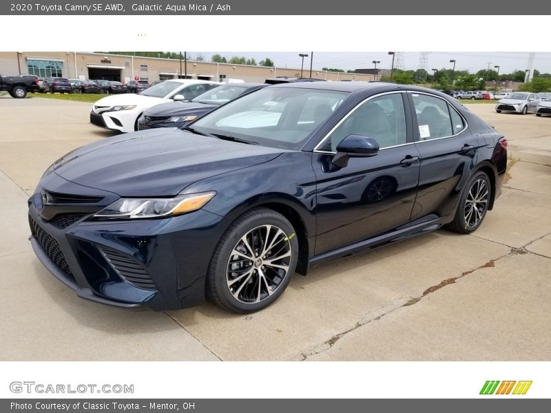 Galactic Aqua Mica / Ash 2020 Toyota Camry SE AWD
