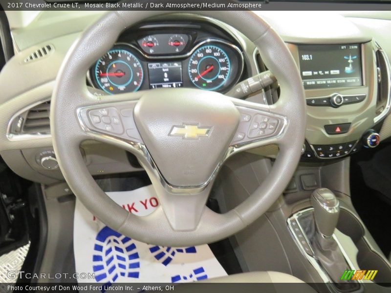 Mosaic Black Metallic / Dark Atmosphere/Medium Atmosphere 2017 Chevrolet Cruze LT