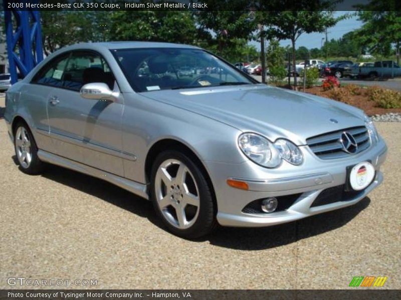 Iridium Silver Metallic / Black 2008 Mercedes-Benz CLK 350 Coupe