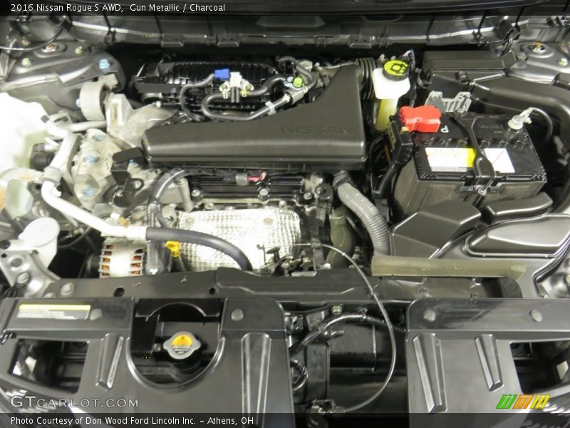 Gun Metallic / Charcoal 2016 Nissan Rogue S AWD