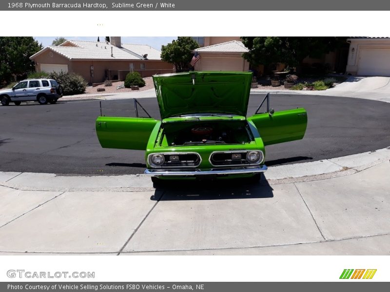 Sublime Green / White 1968 Plymouth Barracuda Hardtop