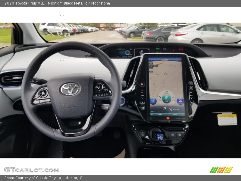 Midnight Black Metallic / Moonstone 2020 Toyota Prius XLE