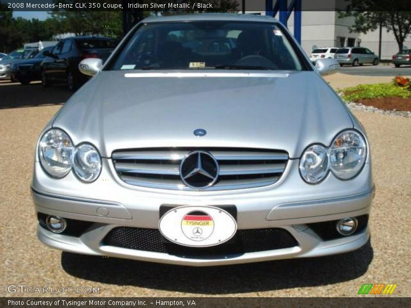 Iridium Silver Metallic / Black 2008 Mercedes-Benz CLK 350 Coupe