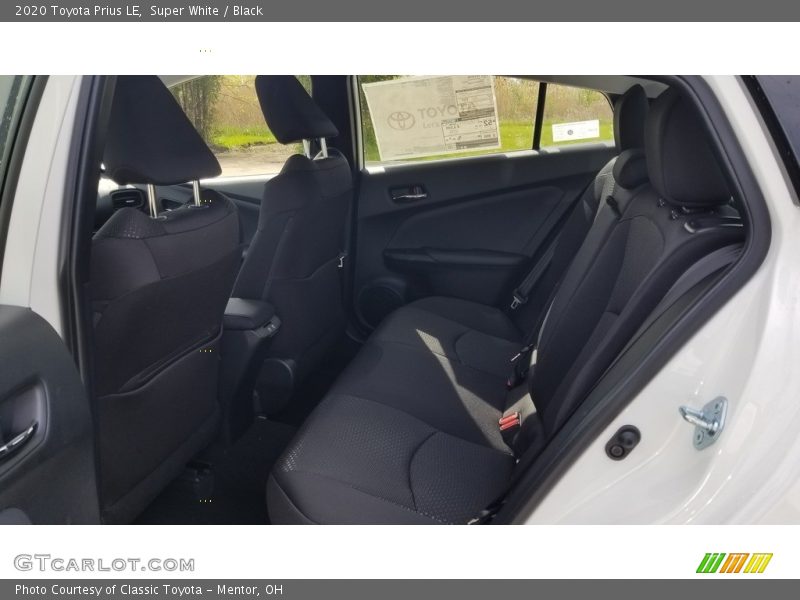 Super White / Black 2020 Toyota Prius LE