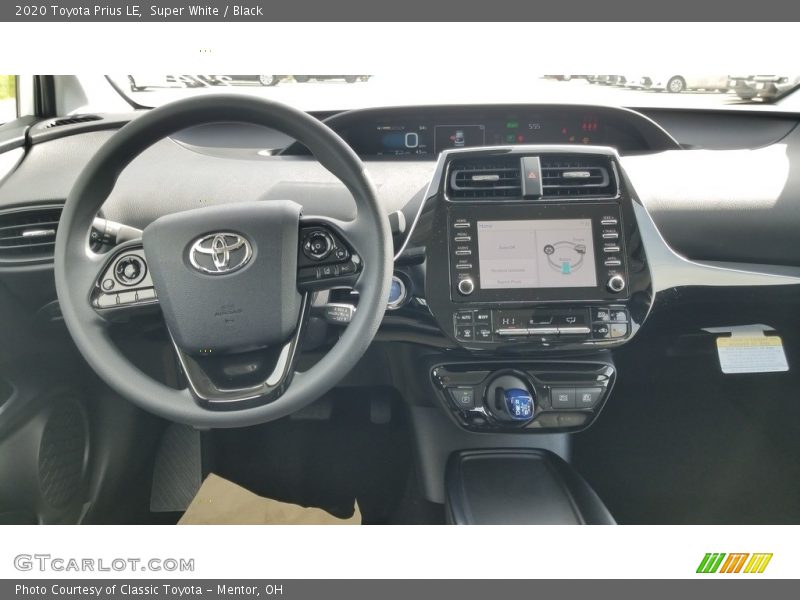 Super White / Black 2020 Toyota Prius LE