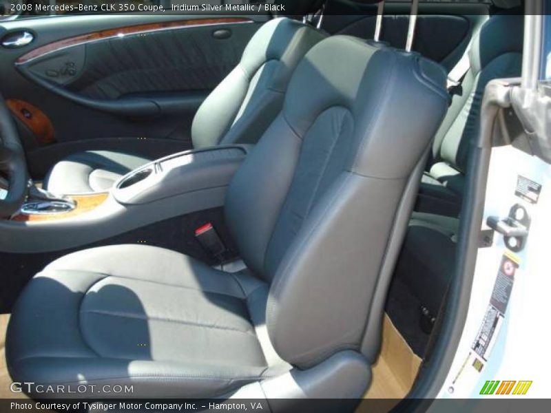 Iridium Silver Metallic / Black 2008 Mercedes-Benz CLK 350 Coupe