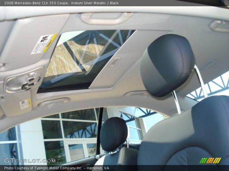 Iridium Silver Metallic / Black 2008 Mercedes-Benz CLK 350 Coupe