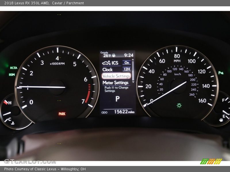 Caviar / Parchment 2018 Lexus RX 350L AWD