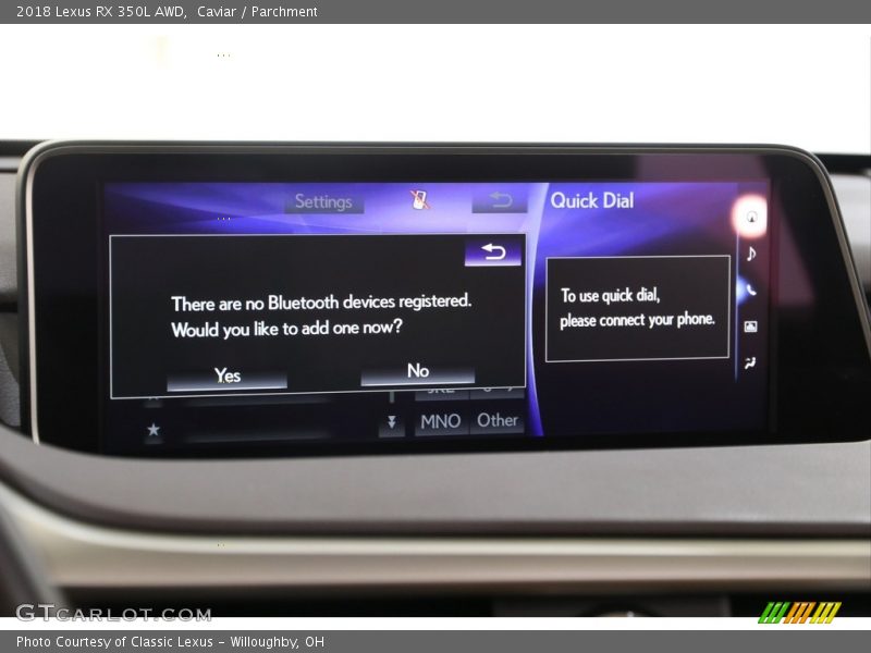 Caviar / Parchment 2018 Lexus RX 350L AWD