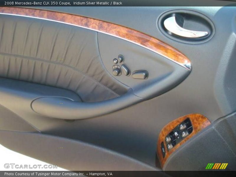 Iridium Silver Metallic / Black 2008 Mercedes-Benz CLK 350 Coupe