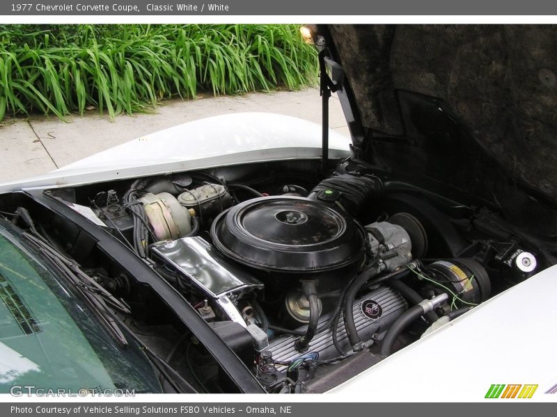 Classic White / White 1977 Chevrolet Corvette Coupe