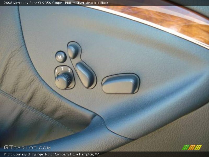 Iridium Silver Metallic / Black 2008 Mercedes-Benz CLK 350 Coupe