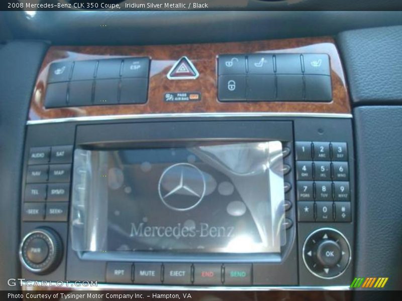 Iridium Silver Metallic / Black 2008 Mercedes-Benz CLK 350 Coupe