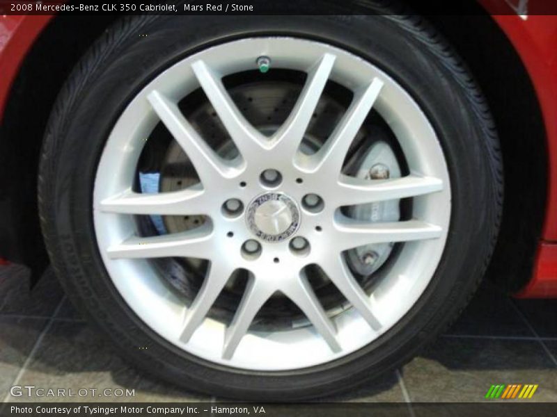 Mars Red / Stone 2008 Mercedes-Benz CLK 350 Cabriolet