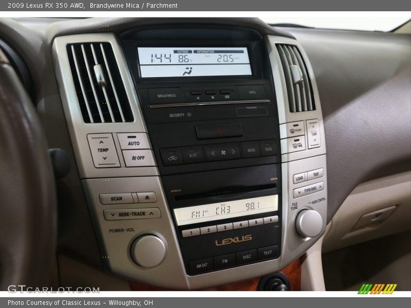 Brandywine Mica / Parchment 2009 Lexus RX 350 AWD