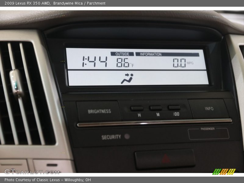 Brandywine Mica / Parchment 2009 Lexus RX 350 AWD