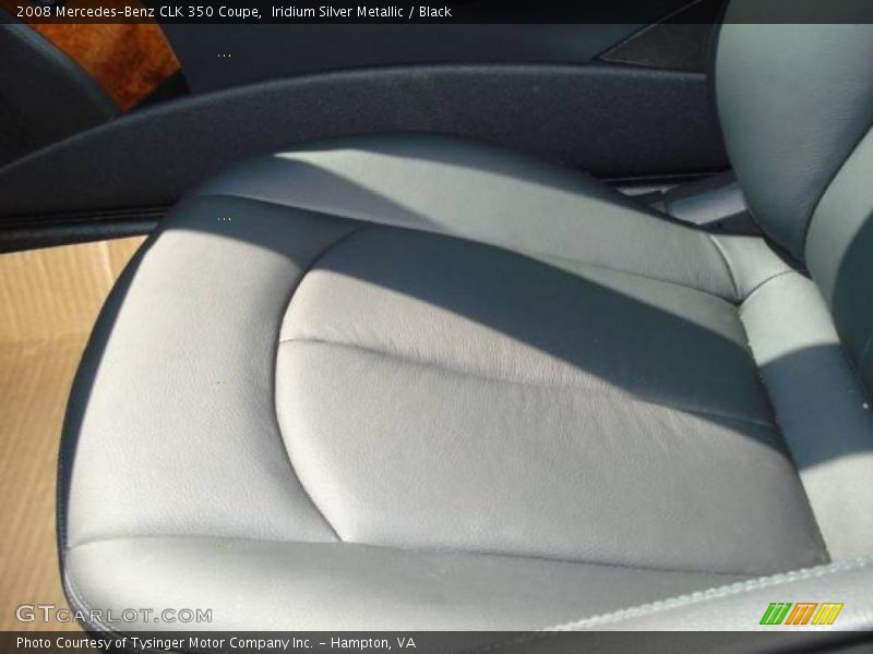 Iridium Silver Metallic / Black 2008 Mercedes-Benz CLK 350 Coupe