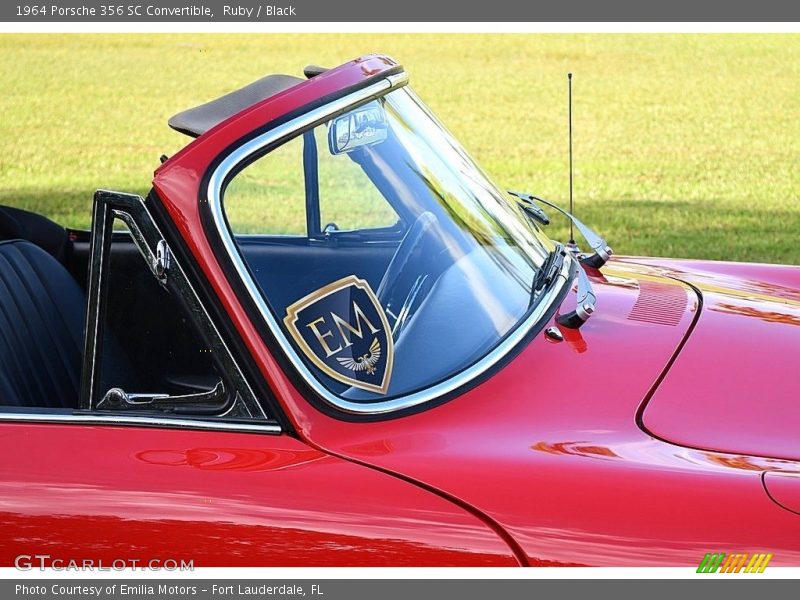 Ruby / Black 1964 Porsche 356 SC Convertible