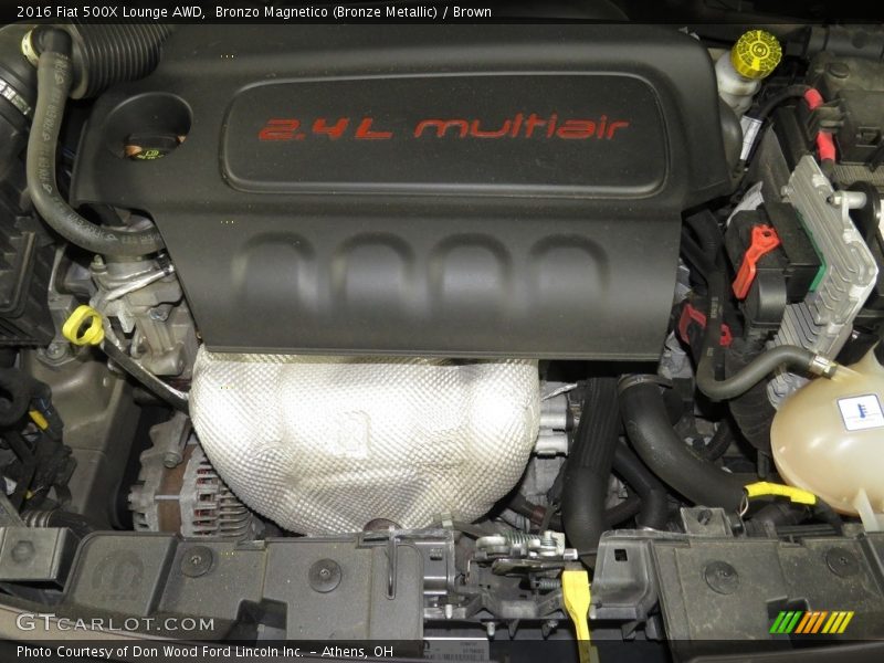  2016 500X Lounge AWD Engine - 2.4 Liter DOHC 16-Valve MultiAir VVT 4 Cylinder