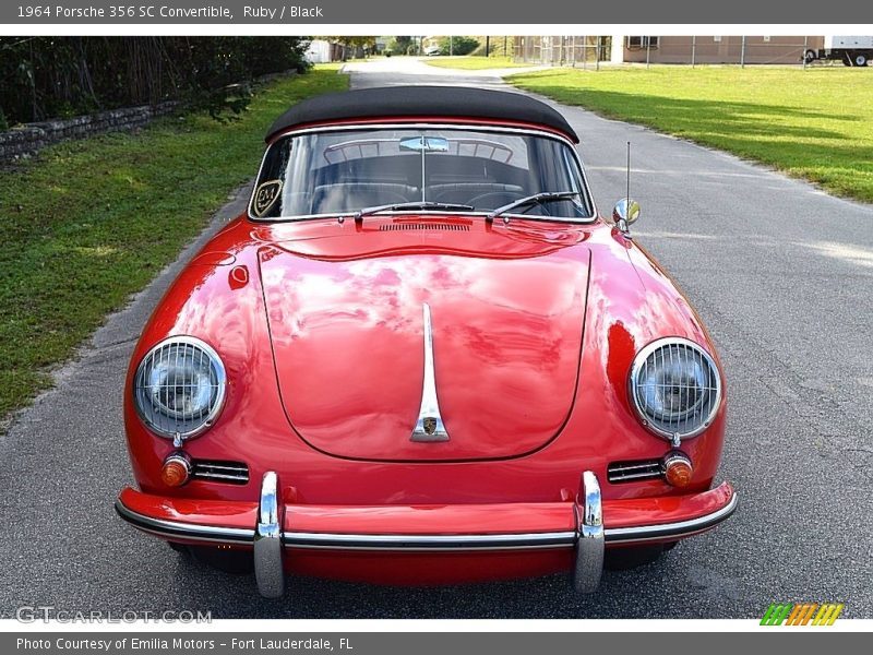 Ruby / Black 1964 Porsche 356 SC Convertible