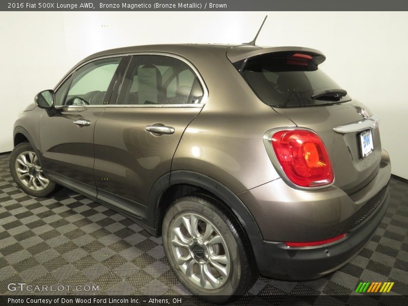 Bronzo Magnetico (Bronze Metallic) / Brown 2016 Fiat 500X Lounge AWD