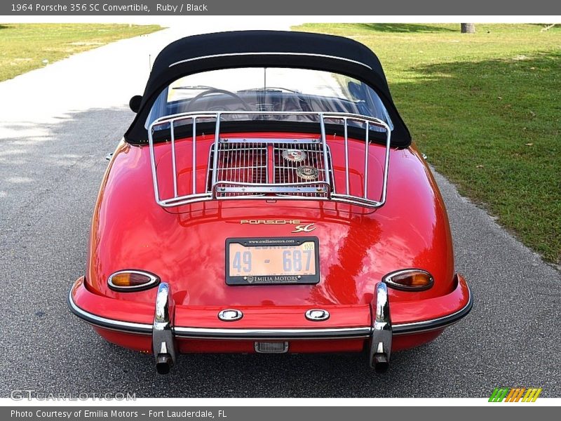 Ruby / Black 1964 Porsche 356 SC Convertible