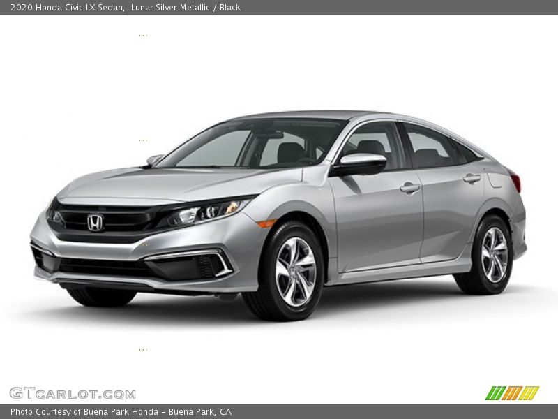 Lunar Silver Metallic / Black 2020 Honda Civic LX Sedan