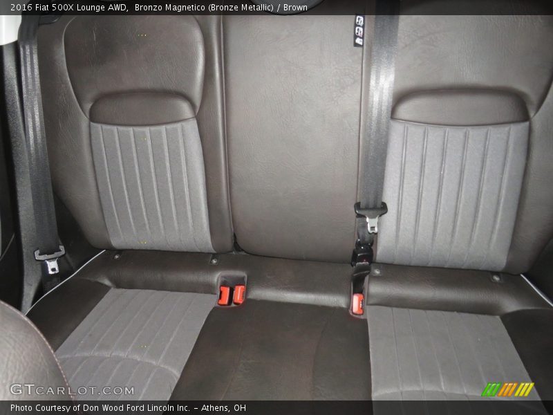 Rear Seat of 2016 500X Lounge AWD