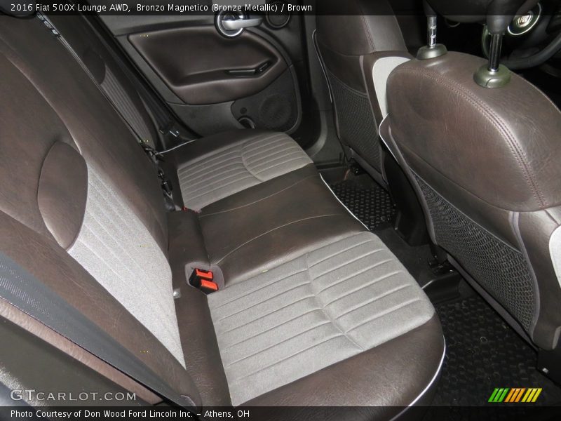 Rear Seat of 2016 500X Lounge AWD