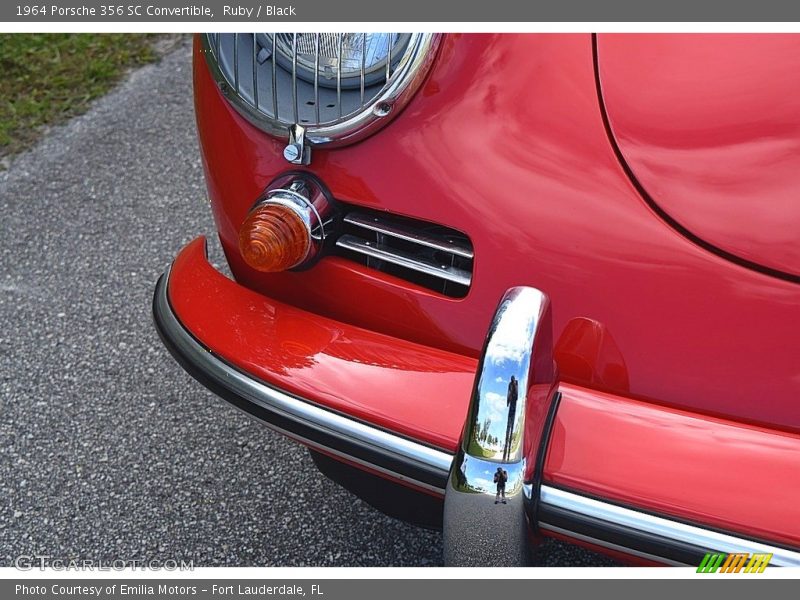 Ruby / Black 1964 Porsche 356 SC Convertible