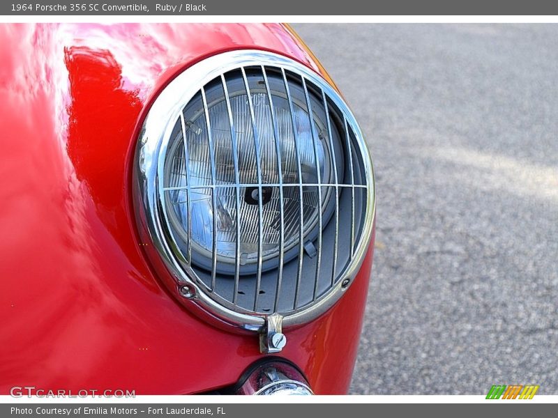 Ruby / Black 1964 Porsche 356 SC Convertible