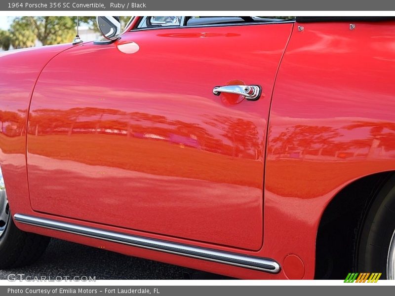 Ruby / Black 1964 Porsche 356 SC Convertible