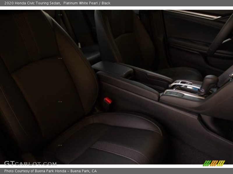 Platinum White Pearl / Black 2020 Honda Civic Touring Sedan