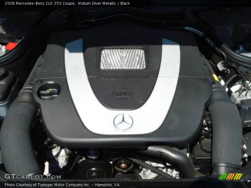 Iridium Silver Metallic / Black 2008 Mercedes-Benz CLK 350 Coupe
