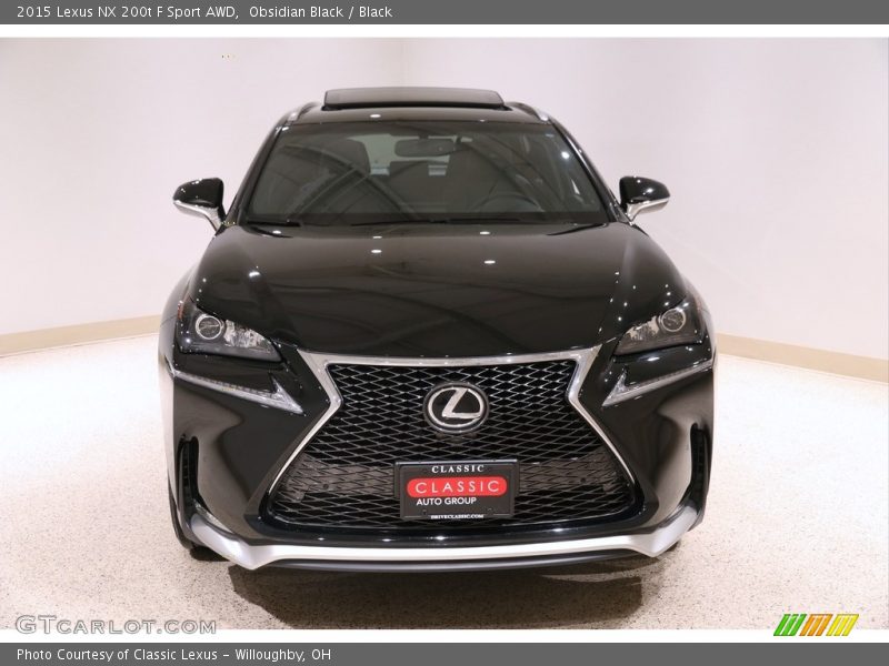 Obsidian Black / Black 2015 Lexus NX 200t F Sport AWD