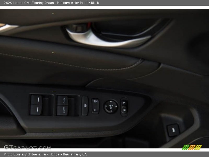 Platinum White Pearl / Black 2020 Honda Civic Touring Sedan