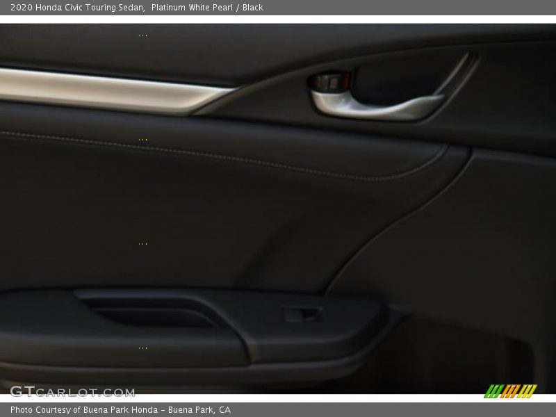 Platinum White Pearl / Black 2020 Honda Civic Touring Sedan