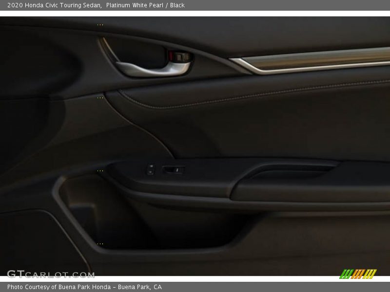 Platinum White Pearl / Black 2020 Honda Civic Touring Sedan