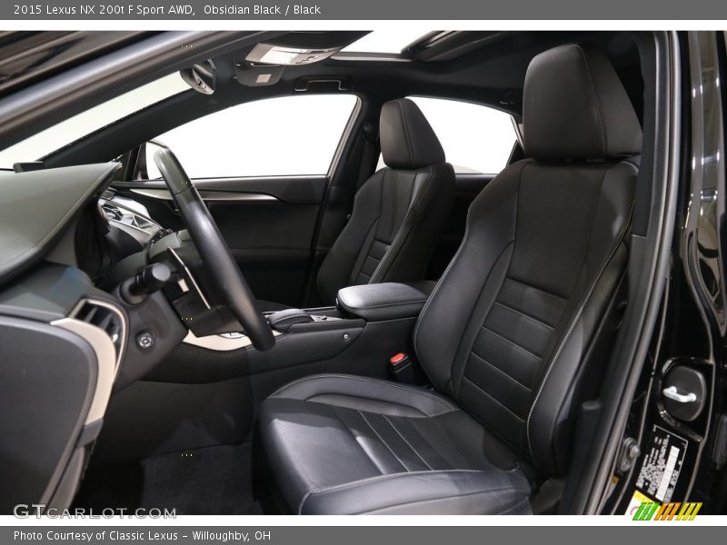 Front Seat of 2015 NX 200t F Sport AWD