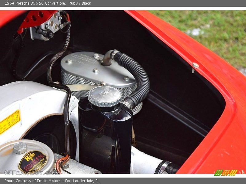 Ruby / Black 1964 Porsche 356 SC Convertible