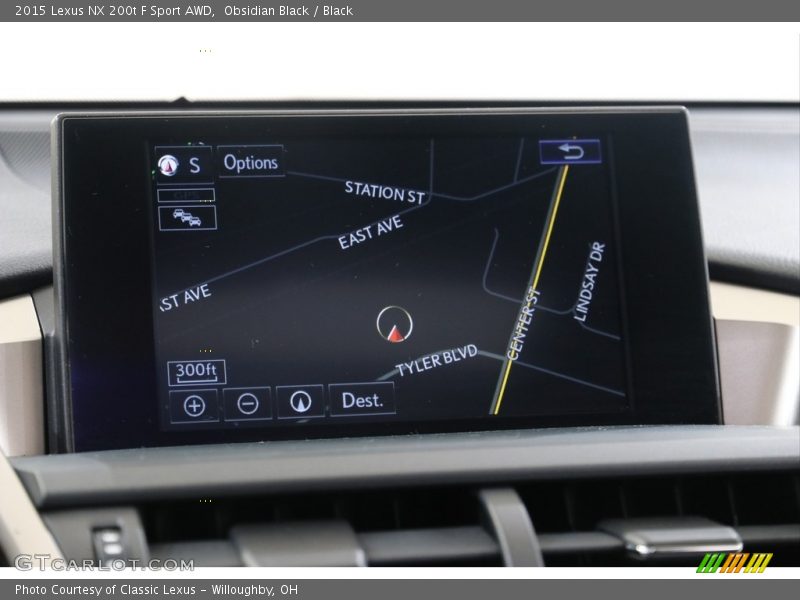 Navigation of 2015 NX 200t F Sport AWD
