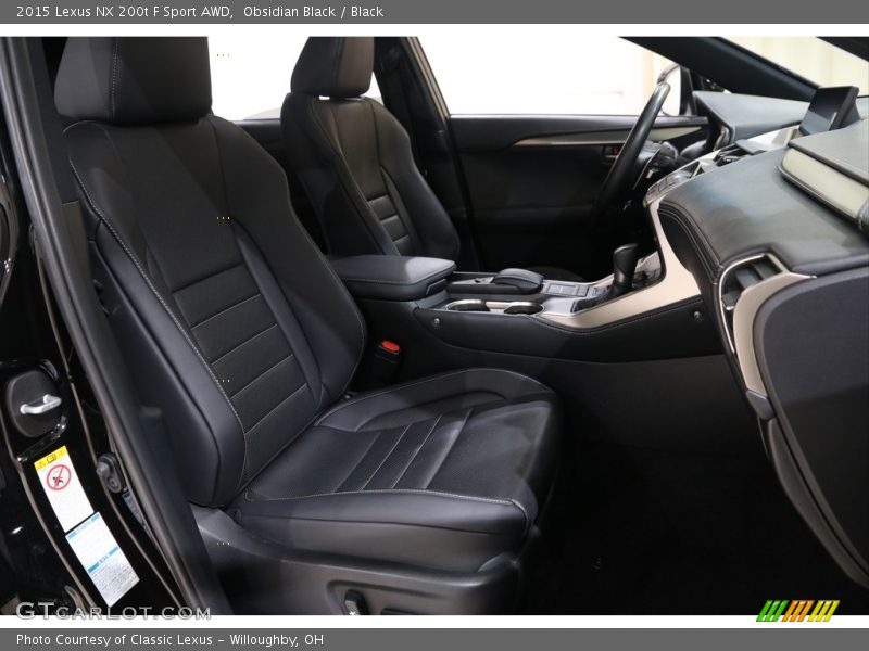 Front Seat of 2015 NX 200t F Sport AWD