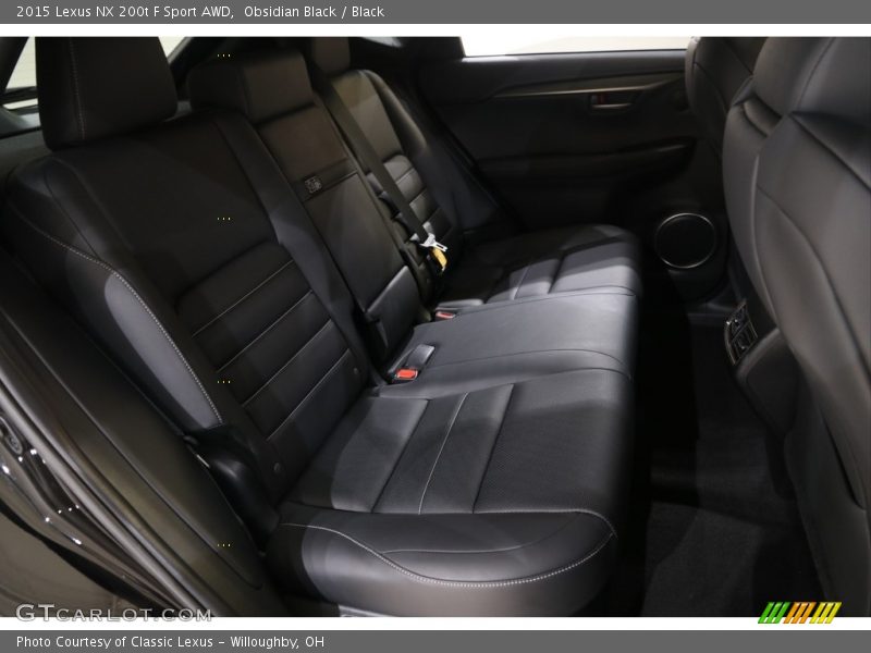 Rear Seat of 2015 NX 200t F Sport AWD